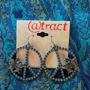 Butterfly 🦋 Peace Earrings